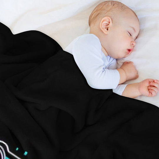 Video Game Controller - Glitched Plush Throw Blanket