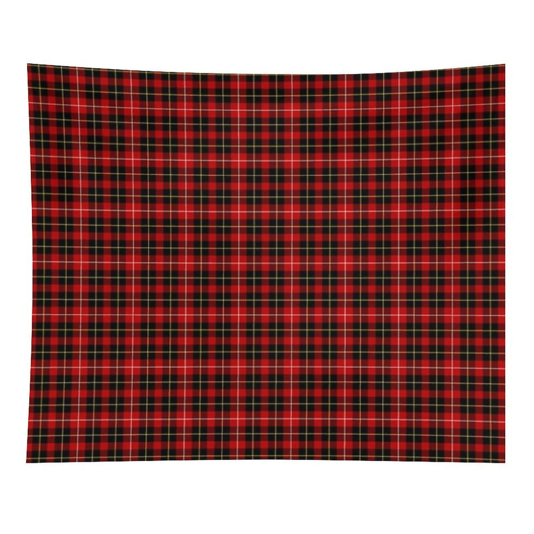 O'Connell Tartan Red And Black Irish Plaid Tapestry