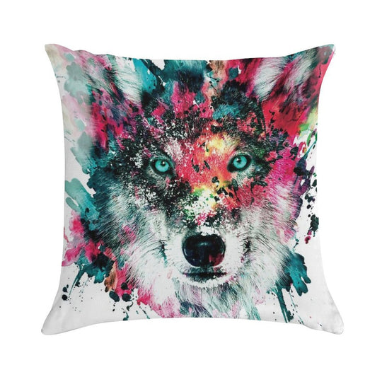 Wolf II Soft Style Accent Throw Pillow