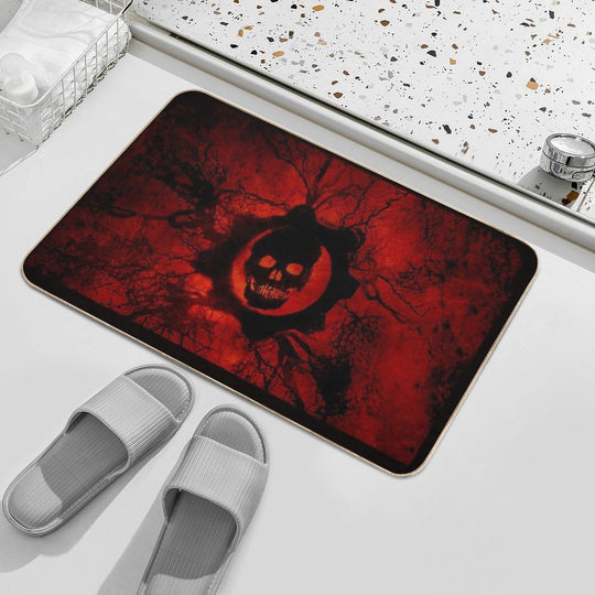 Video Games Skull  Pet-Safe Bath Mat
