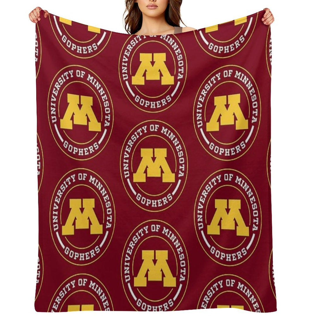 Gophers - Circle Design Eco-conscious Throw Blanket