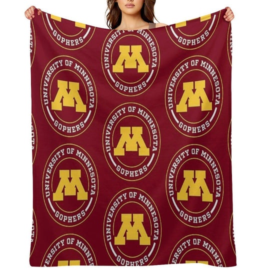 Gophers - Circle Design Eco-conscious Throw Blanket