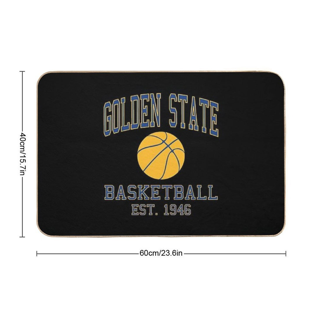 Golden State Basketball  Fade-Resistant Bath Mat