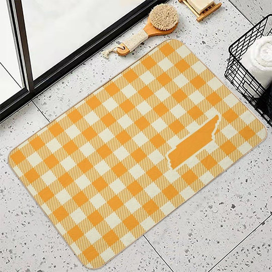 Plaids • Tennessee Gingham Durable Bath Mat