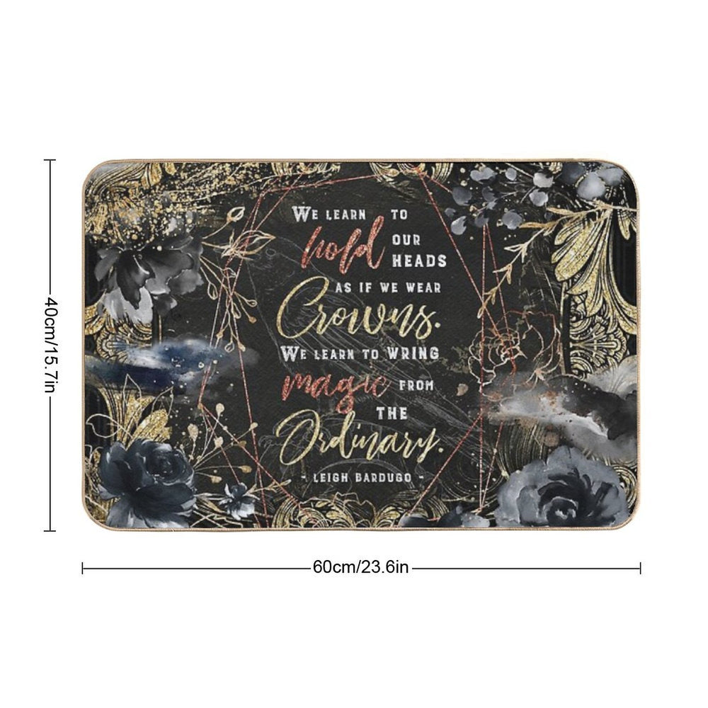 We Learn to Hold  Rapid-Drying Bath Mat