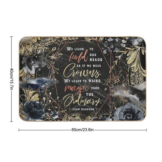 We Learn to Hold  Rapid-Drying Bath Mat