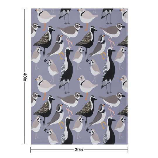 Plethora of Plovers Eco-conscious Throw Blanket