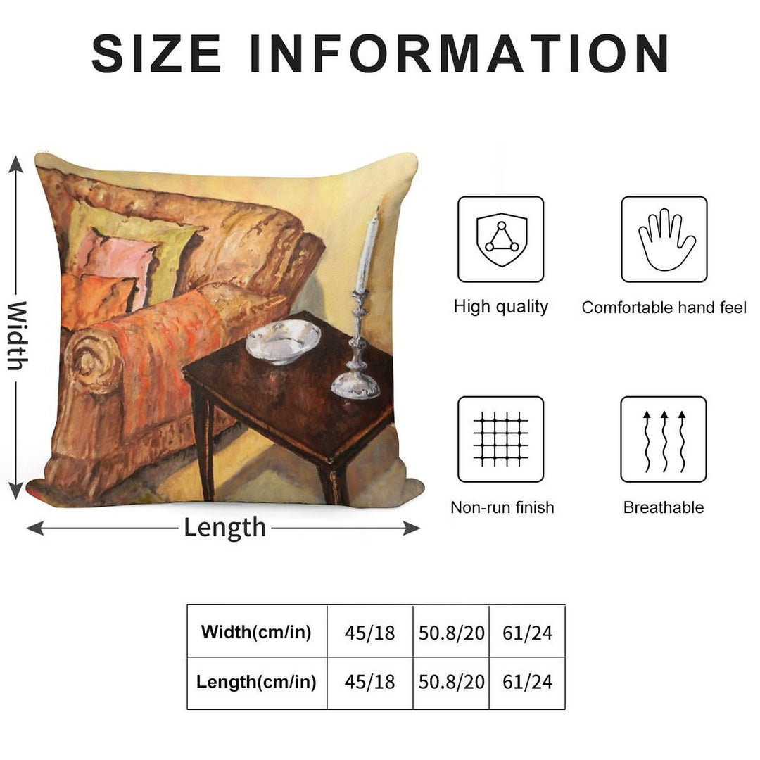 A Corner of My Lounge Soft Home Decor Throw Pillow