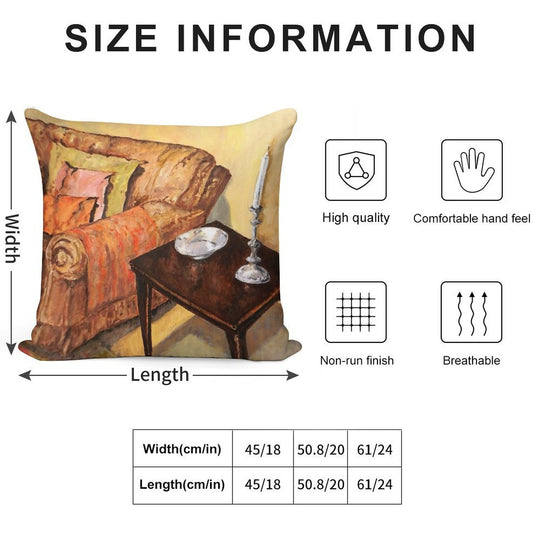 A Corner of My Lounge Soft Home Decor Throw Pillow