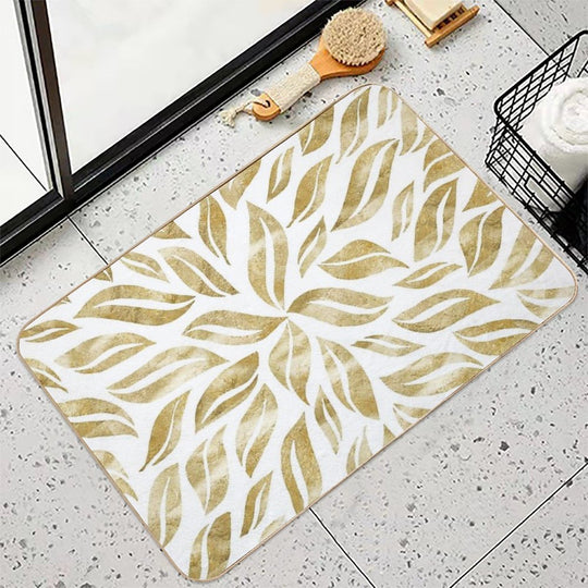 Sunburst Glam #1 #gold #decor #art  Repositionable Bath Mat