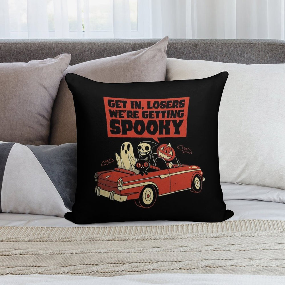 Getting Spooky Soft Ultra-Soft Texture Throw Pillow