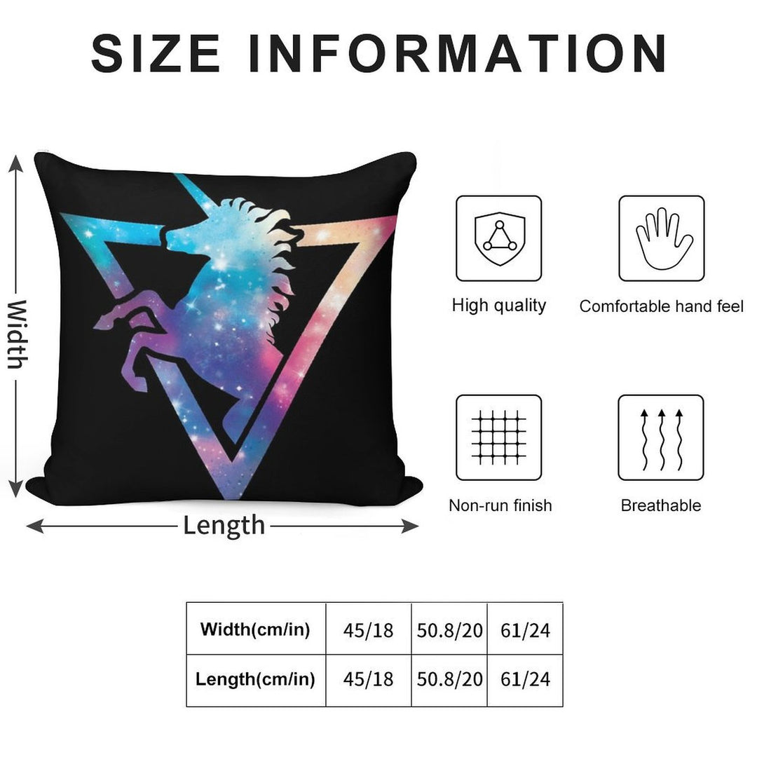 Galaxy Unicorn Soft Ultra-Soft Texture Throw Pillow
