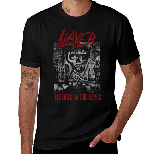 Slayer – Seasons In The Abyss  Heathered Texture T-Shirt