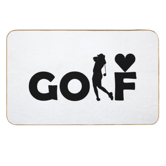 I LOVE GOLF  Absorbent Bath Mat