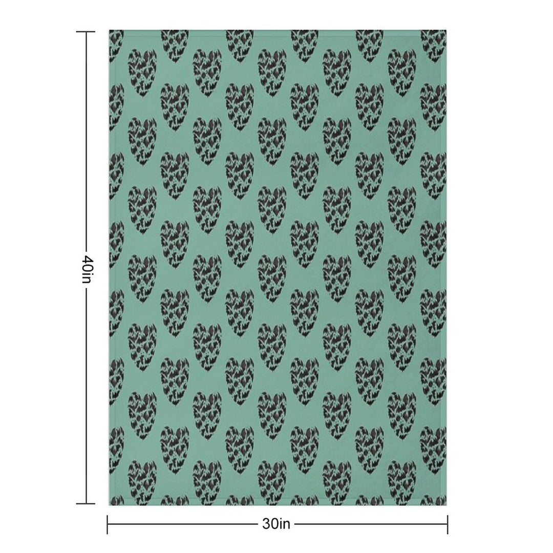 Bat Heart Compact Throw Blanket
