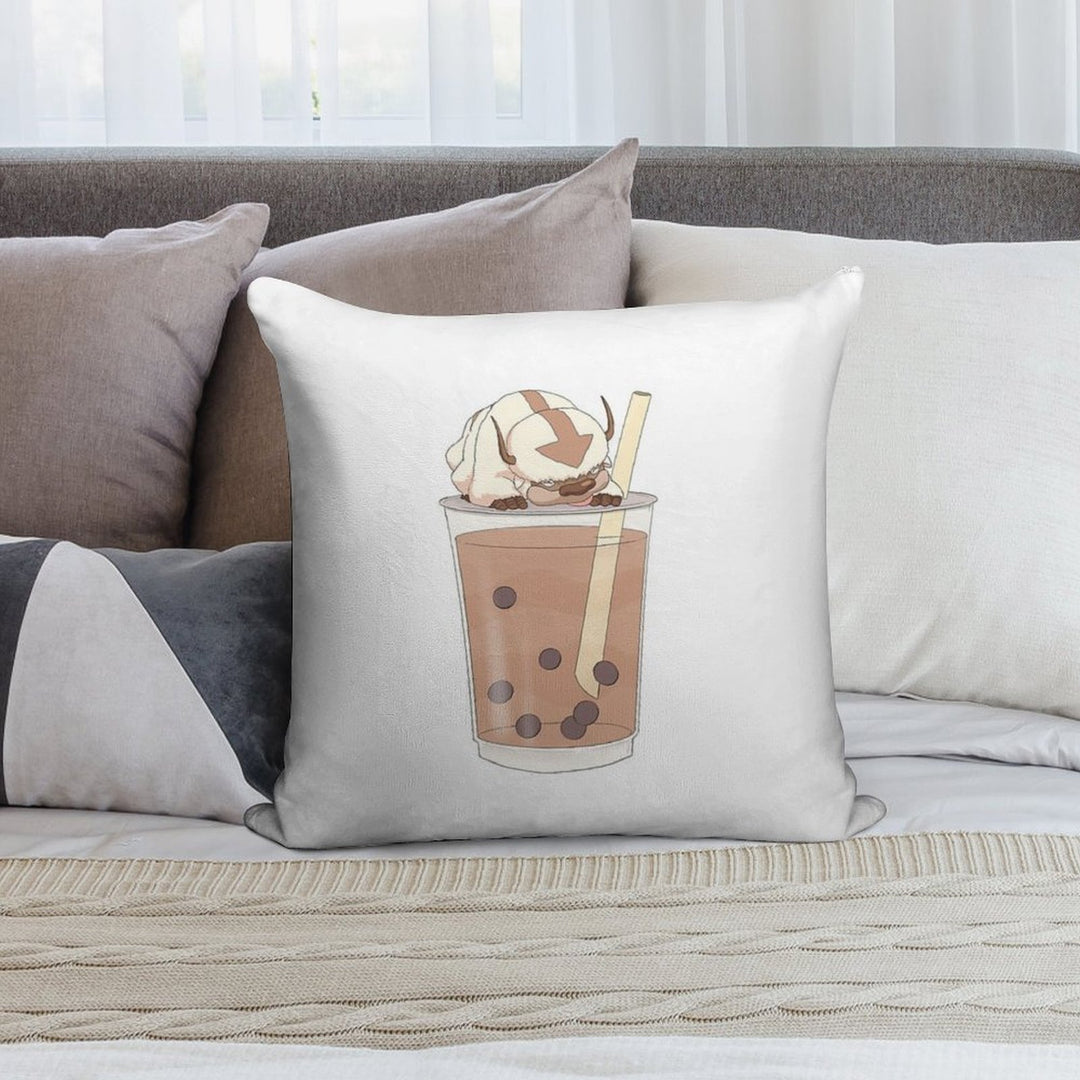 Appa Boba Milk Tea Soft Home Decor Throw Pillow