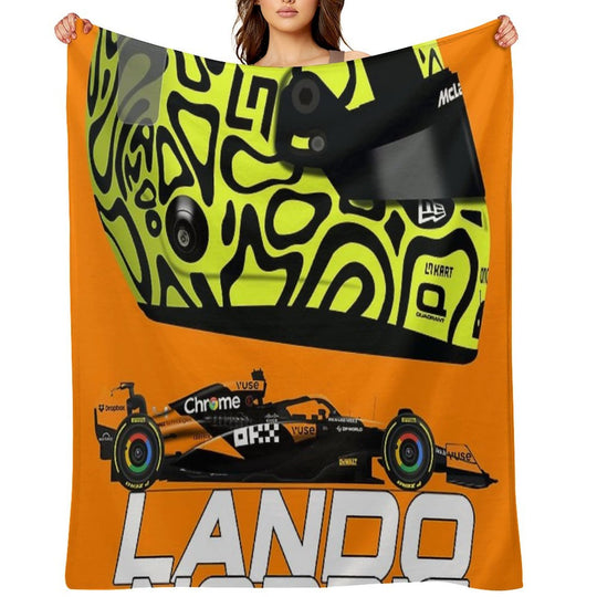 Lando Norris - McLaren MCL38 Quick-dry Throw Blanket