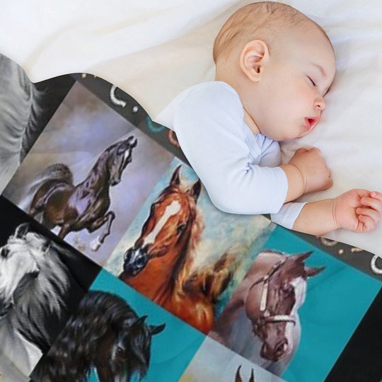 Horse Blanket Gift-ready Throw Blanket