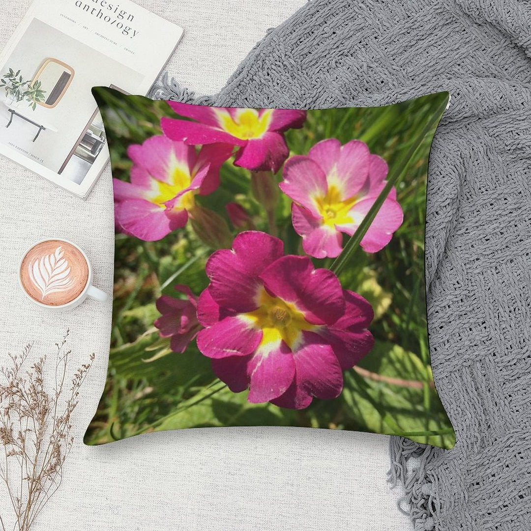 Flowers Soft Skin-Friendly Throw Pillow