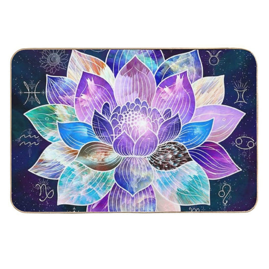 Celestial Lotus  Easy Maintenance Bath Mat