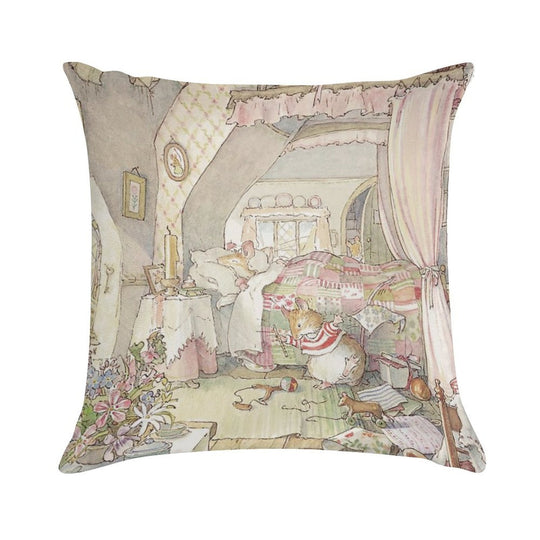 Wilfred's Birthday Morning Soft Short Plush Fabric Throw Pillow