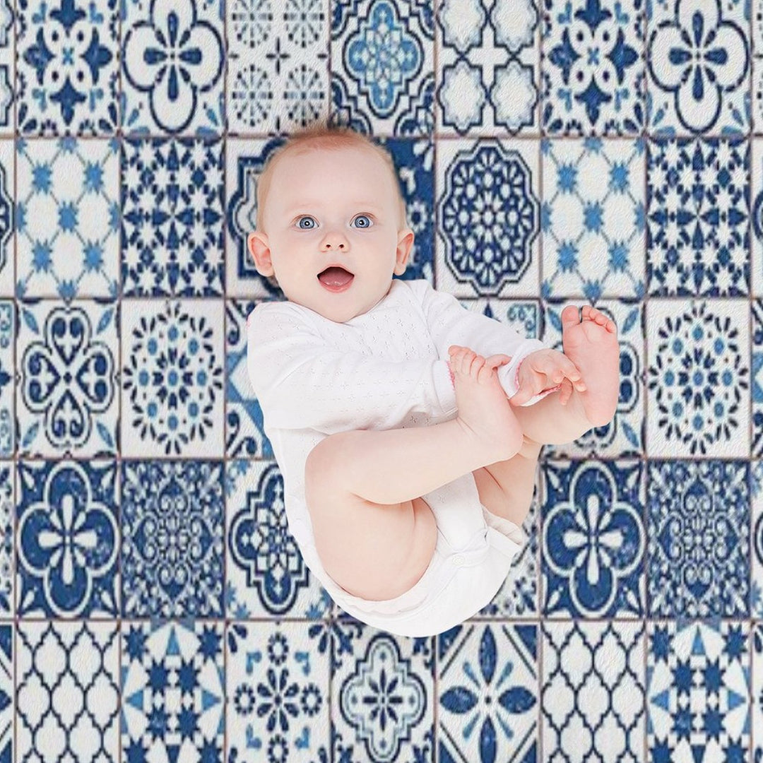 Portuguese Azulejos Durable Throw Blanket