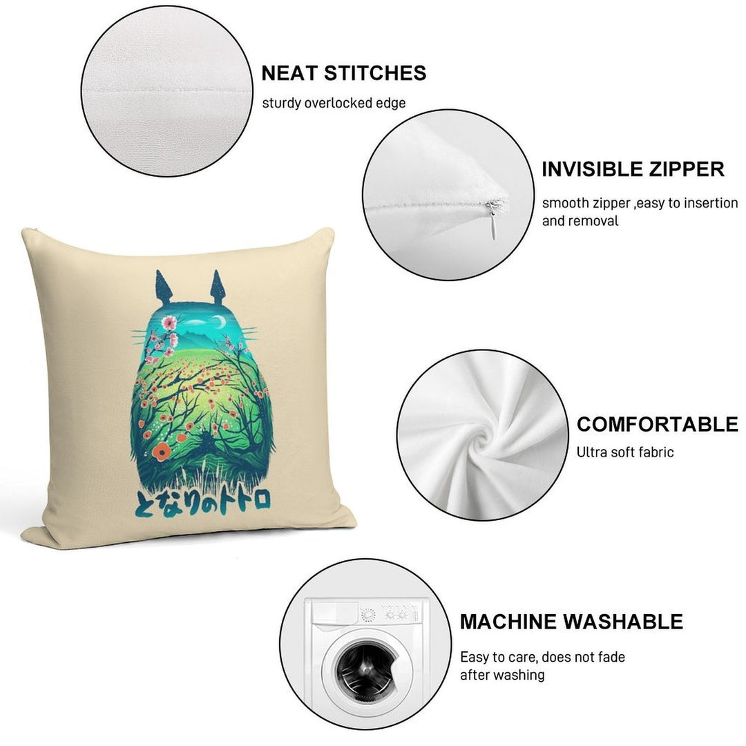 He Is My Neighbor Soft High-Density Material Throw Pillow