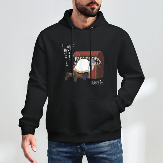 Frieren Beyond Journeys End Frieren Eaten by A Mimic Anime Adjustable Hood Hoodie