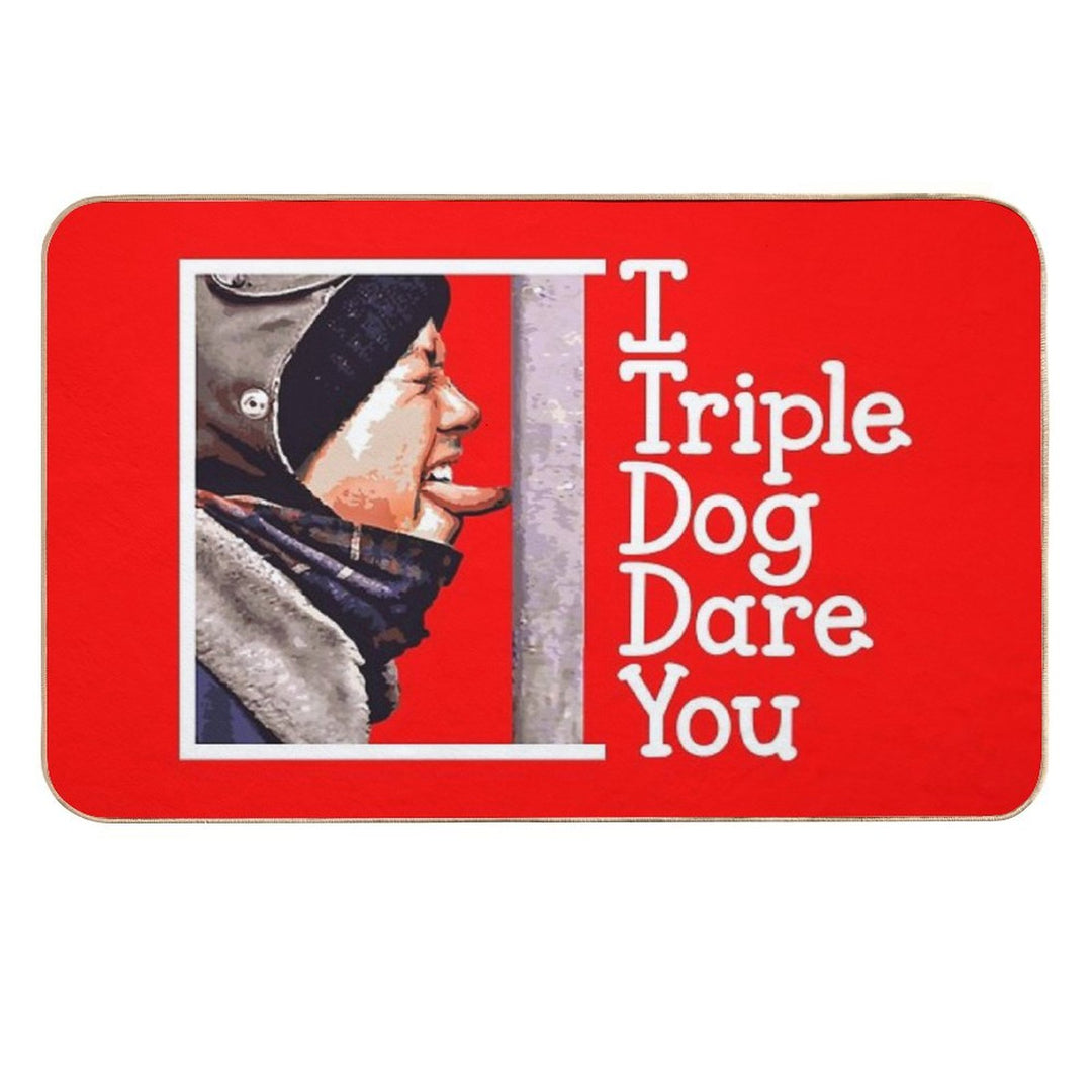 I Triple Dog Dare You Christmas Story  Slip-Resistant Bath Mat