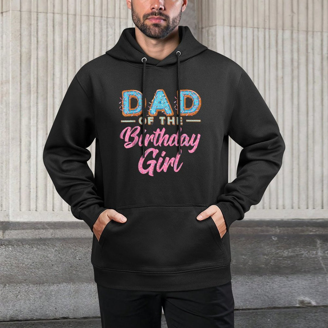 Cute Donut Dad Birthday Girl Sweet Family Donut Bday Versatile Streetwear Hoodie