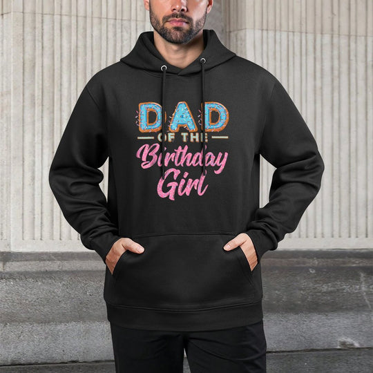 Cute Donut Dad Birthday Girl Sweet Family Donut Bday Versatile Streetwear Hoodie