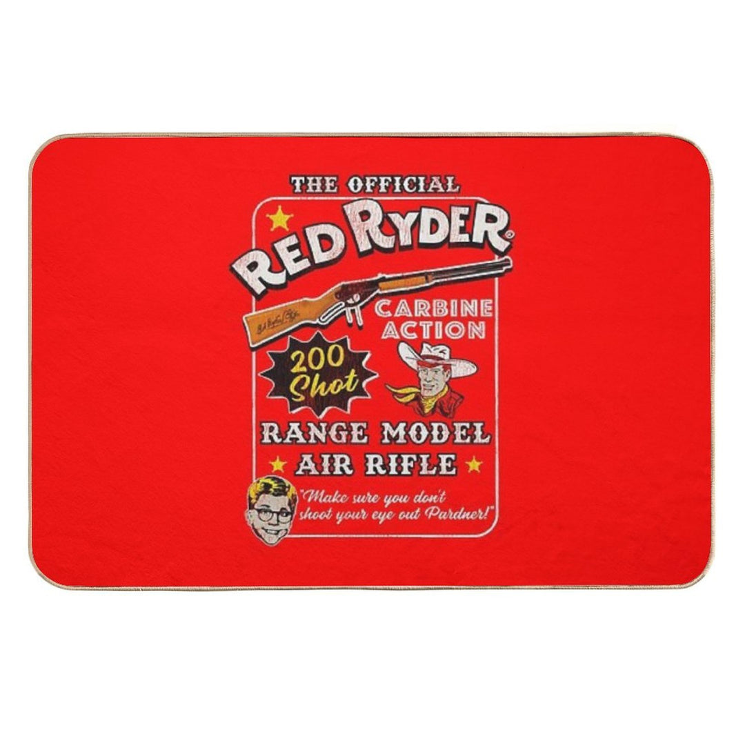 Christmas Story Official Red Ryder Carbine Action 200 Shot Range Model Air Rifle  Anti-Trip Bath Mat