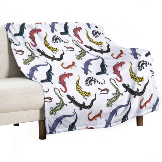 Salamanders Anti-pilling Throw Blanket