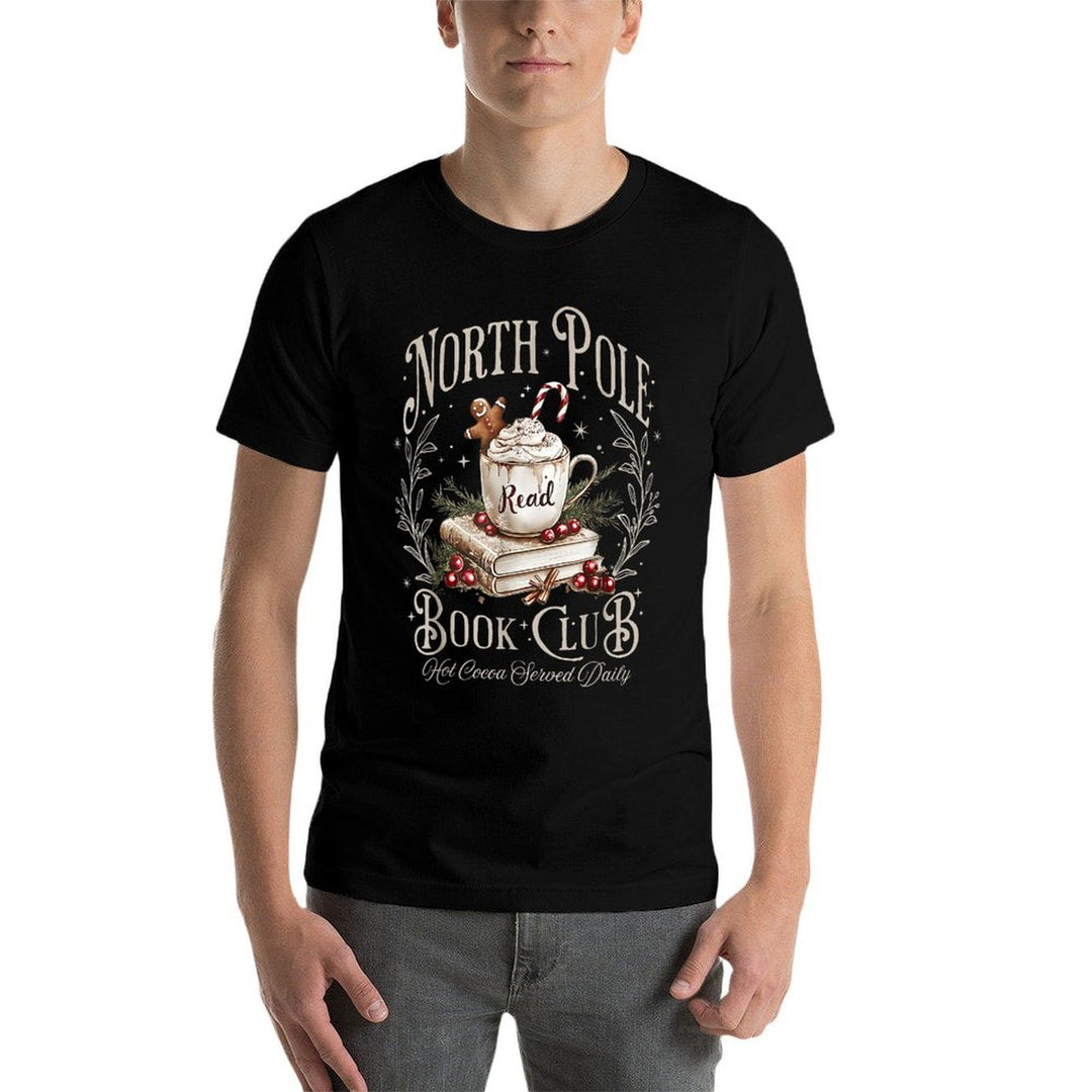 North Pole Book Club Christmas Bookish Xmas Books Lover  Lightweight T-Shirt