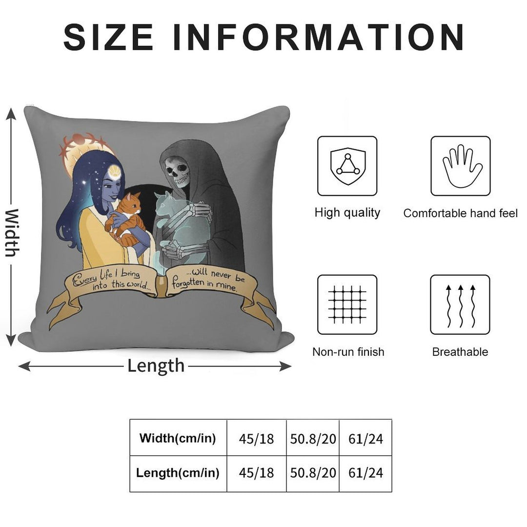 Life & Death Soft Decorative Cover Throw Pillow