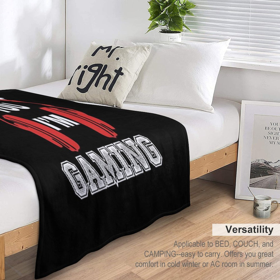 Video Gaming Gift Gamer Headset  Design Eco-conscious Throw Blanket