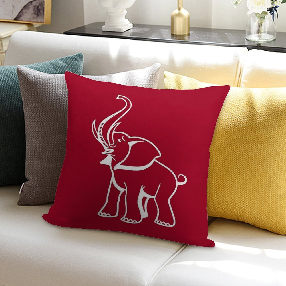 Delta Elephant Sigma Red Theta 2 Soft Bedroom Essential Throw Pillow