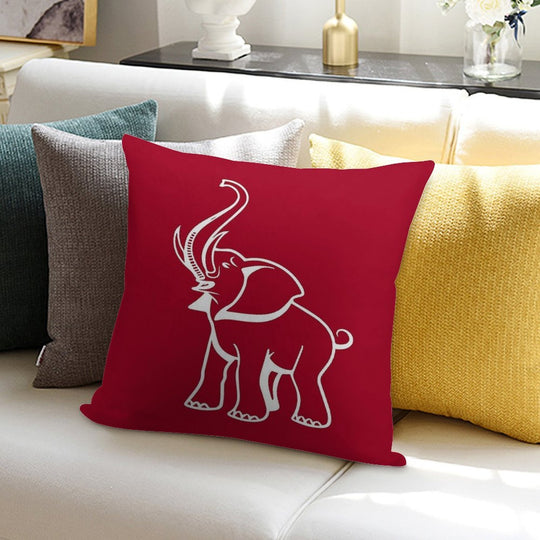 Delta Elephant Sigma Red Theta 2 Soft Bedroom Essential Throw Pillow