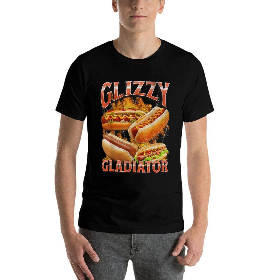 Glizzy Gobbler Funny Wiener Hot Dog Meme Bootleg Graphic Men Women Comfortable T-Shirt