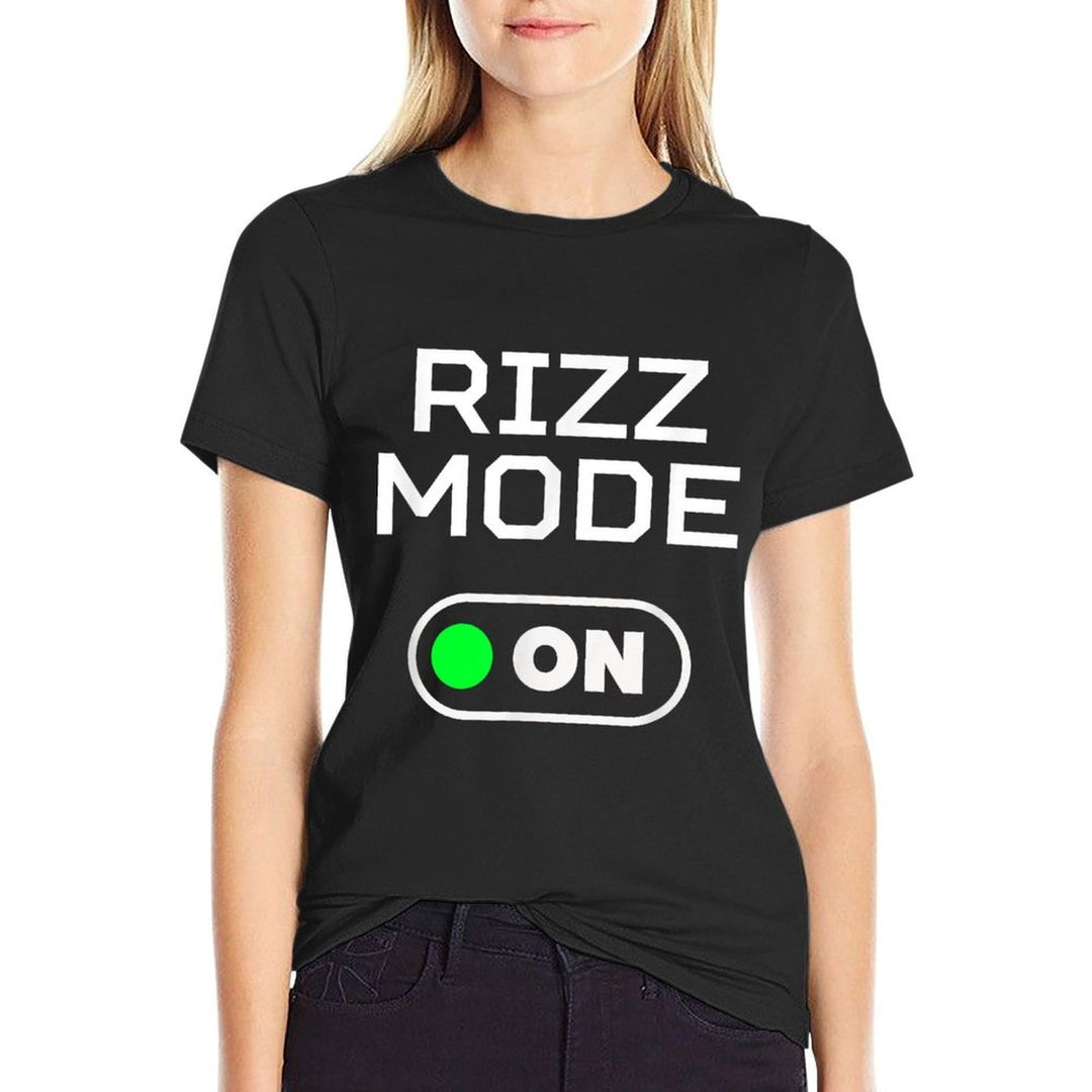 Full Rizzs Rizz Mode On Funny Trending Meme Word Party Dating Joke  Soft T-Shirt