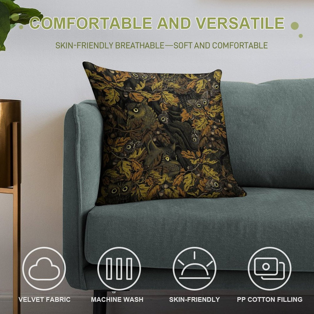 Fit In (burnt Sienna) Soft Hidden Zipper Throw Pillow