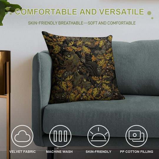 Fit In (burnt Sienna) Soft Hidden Zipper Throw Pillow