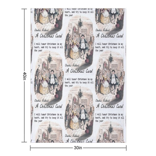 A Christmas Carol Velvety-soft Throw Blanket
