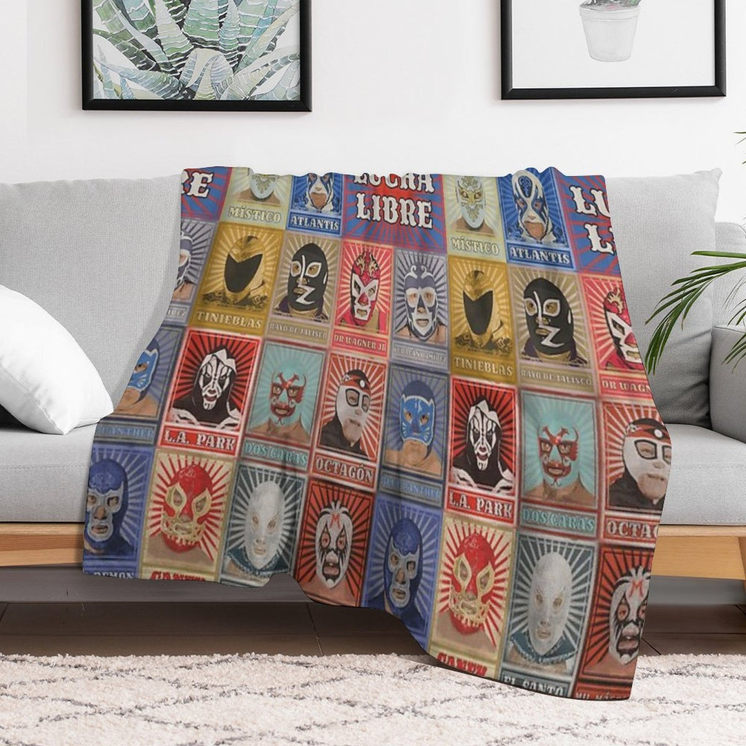 Lucha Libre Legends Lightweight Throw Blanket