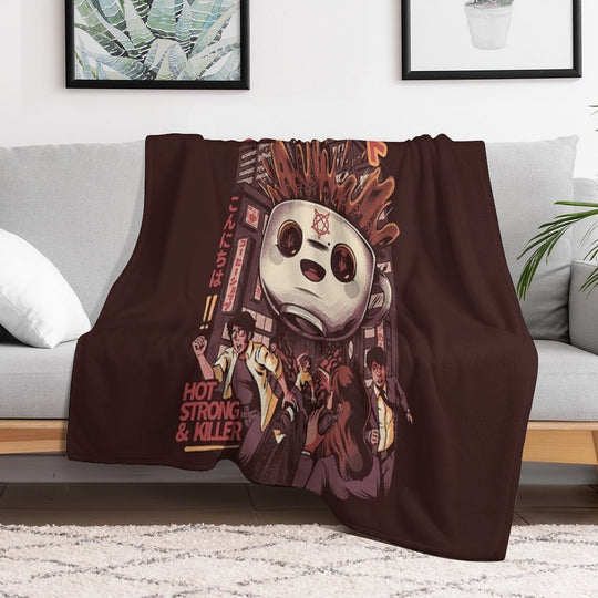 Black Magic Coffee Wrinkle-free Throw Blanket