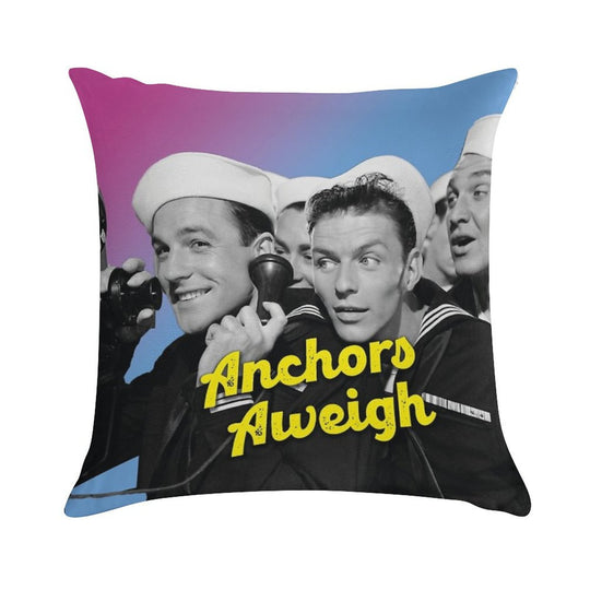 Anchors Aweigh, Film Soft Washable Throw Pillow