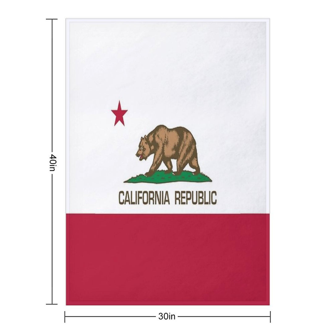 California Republic State Flag of California Easy Care Throw Blanket