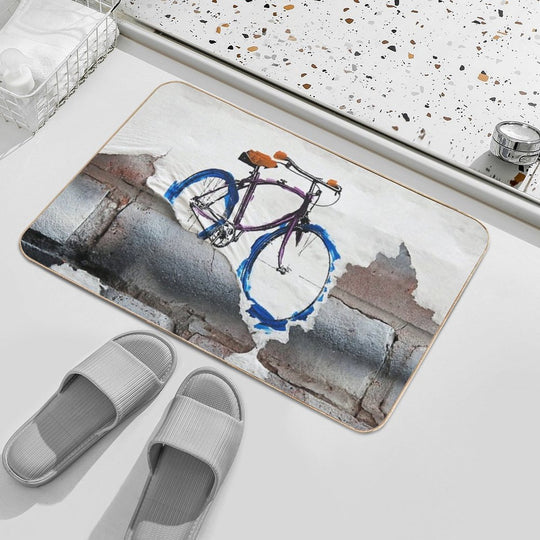 Paper Bicycle  Rapid-Drying Bath Mat