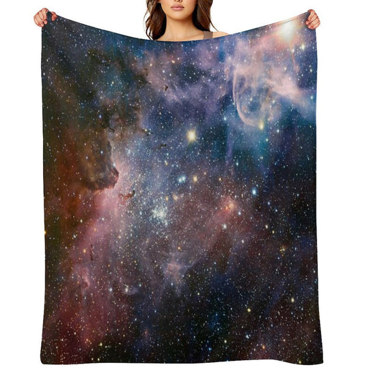 Galaxy - Nebula 01 Anti-pilling Throw Blanket
