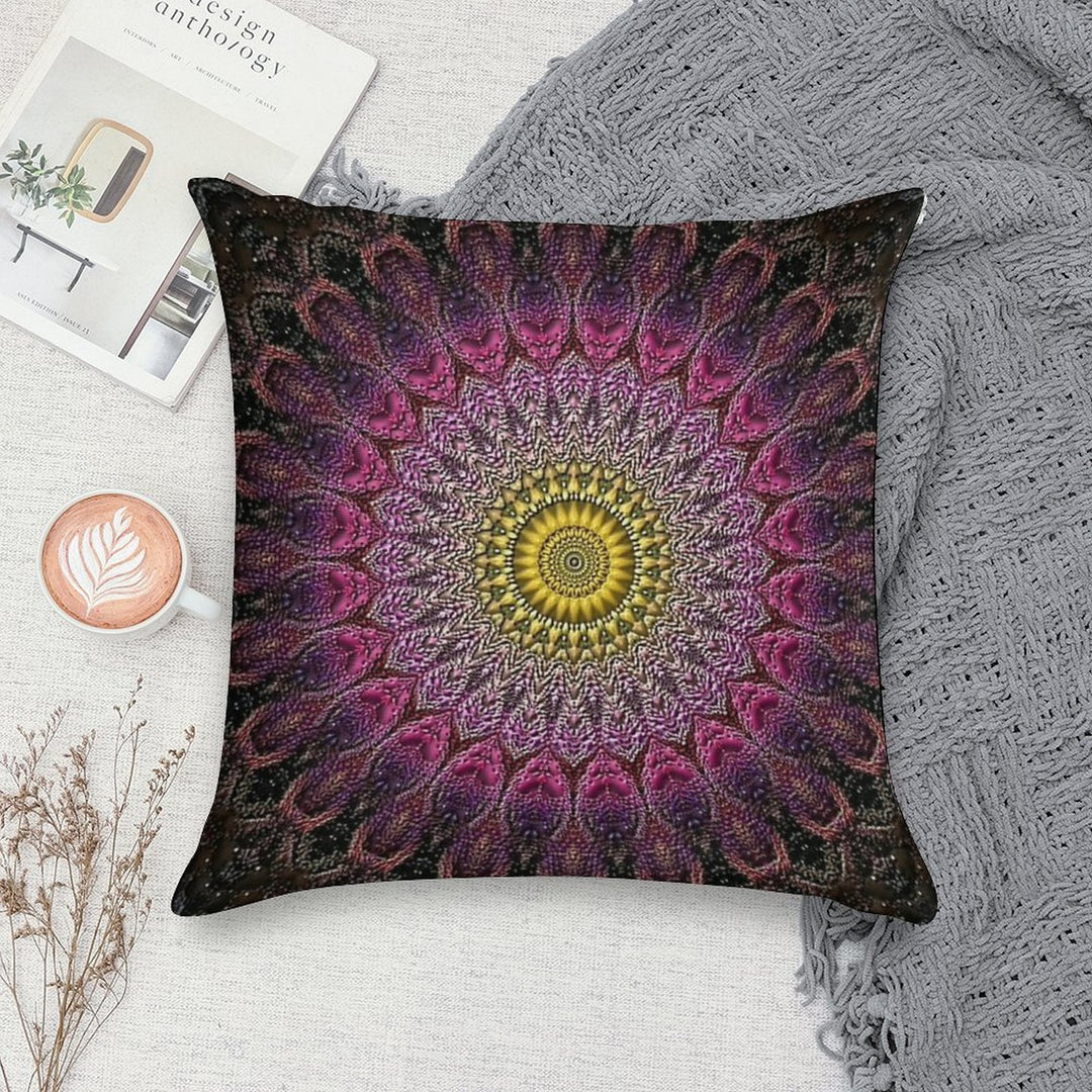 Mandala 15 Soft Gift Ready Throw Pillow